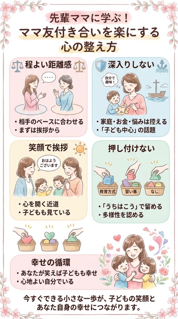 先輩ママたちのママ友付き合いのコツ