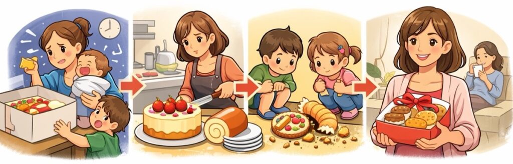 賞味期限が短い生菓子