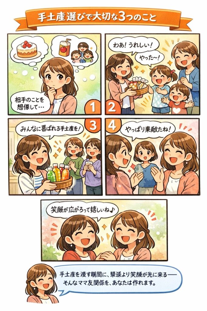 手土産をママ友に？て選び方と喜ばれるプレゼントは？避けるべきて見上げは？