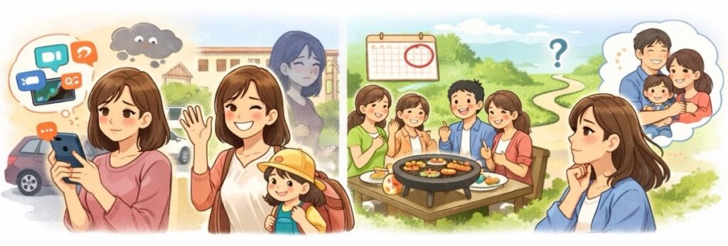 ママ友付き合いで疲れるのはなぜ？原因と対処法をまとめて解説