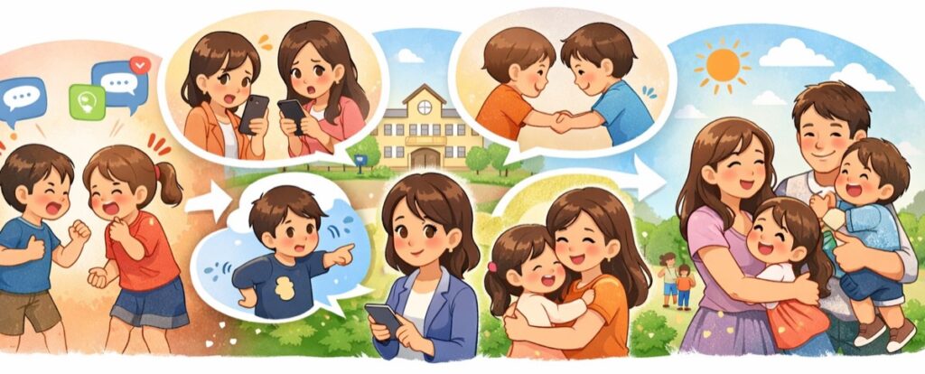 子どもが「叩いた・叩かれた」問題が親に飛び火するケース