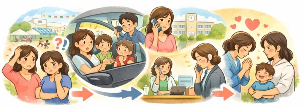 運動会などの学校行事をきっかけにこじれるケース