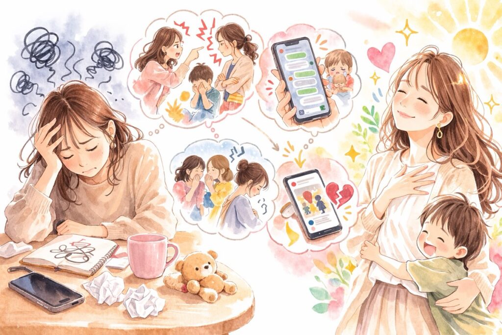 感情的になって相手ママに直接ぶつけてしまう