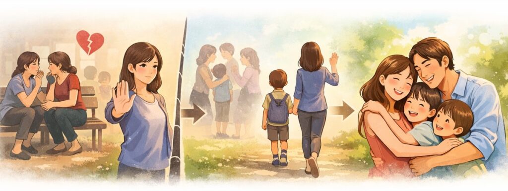 「ママ友はママ友」と割り切ることで気が軽くなるケースがある