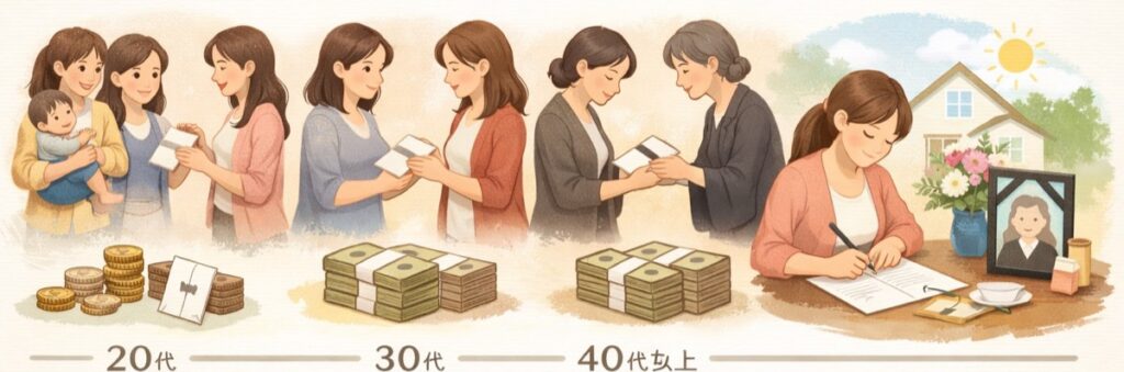 年代別（20代・30代・40代以上）で変わる相場の傾向