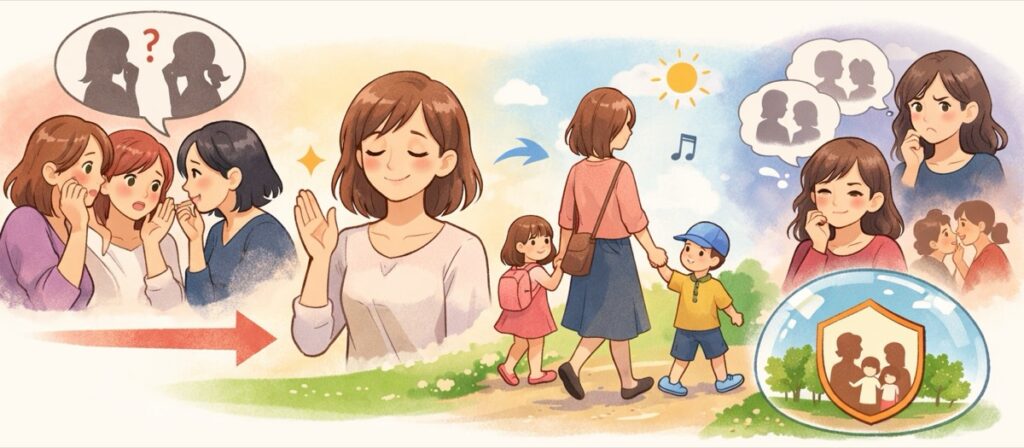 うわさ話は「そうなんですね」でサラッと流す