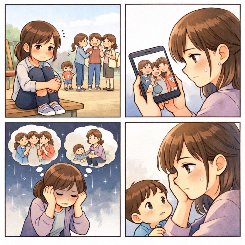 ママ友の輪に入れない疎外感…原因と今日からできる気持ちの切り替え方