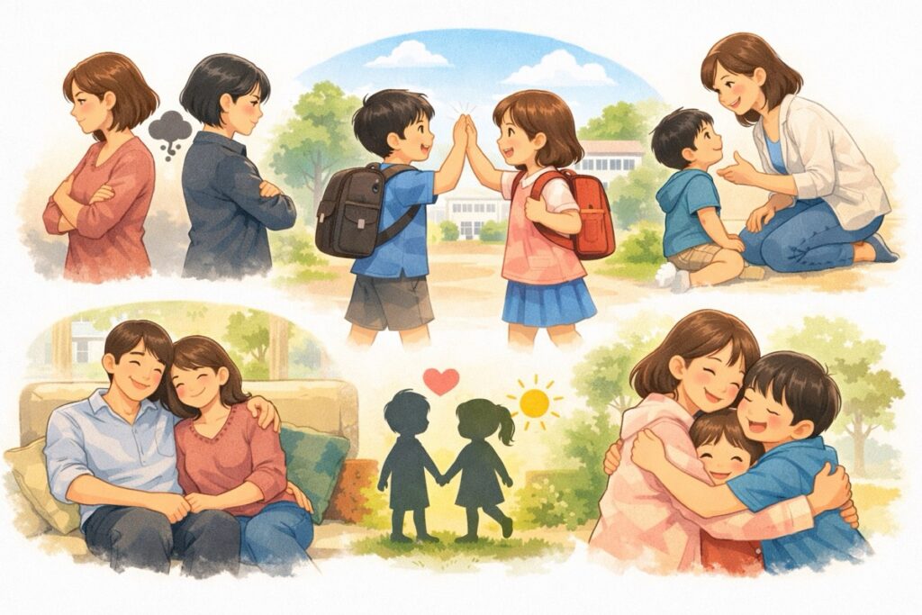 親が絶縁しても子ども同士が変わらず仲良くいられたケース