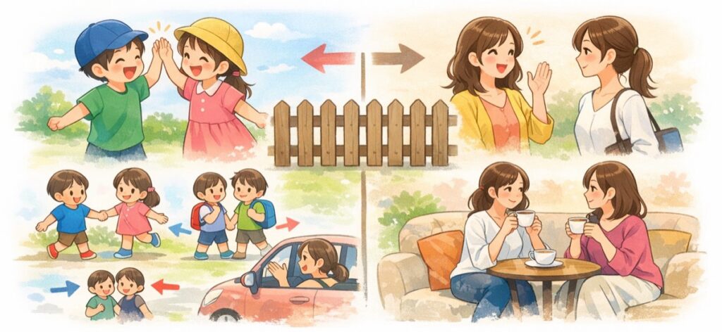 子ども同士が仲良しでも親まで深入りしなくていい