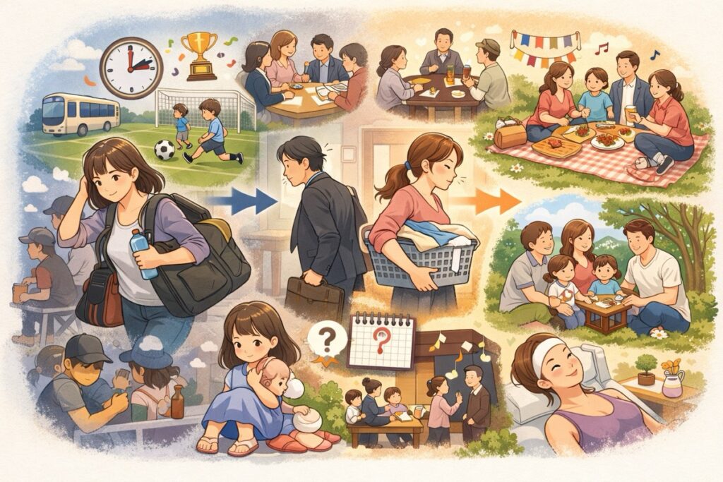 週末が消える・家族との時間が削られる不満