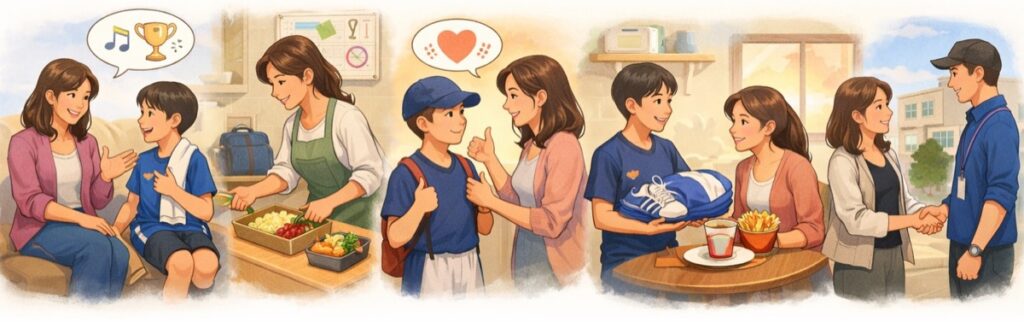 参加できない分を別の形で補うサポートの方法