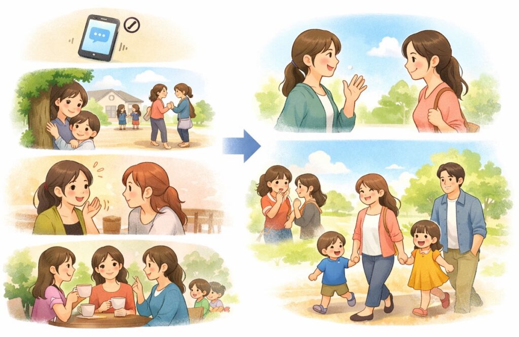 まず「距離を置く」と「挨拶だけ続ける」が基本の動き方