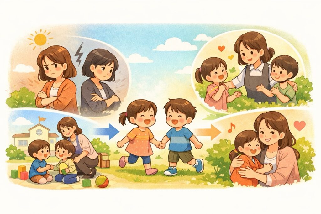 親同士の関係が子どもに与える影響は思ったより小さい