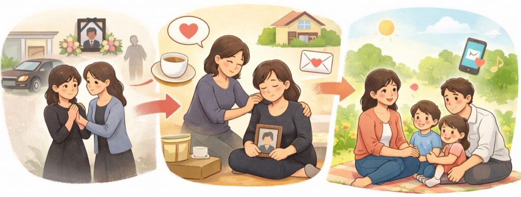 葬儀の前後に送るLINEの例文