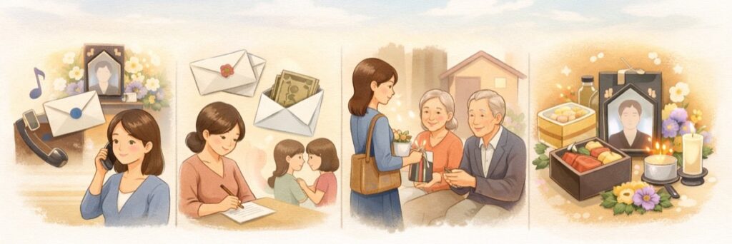 葬儀に参列できない場合の対応