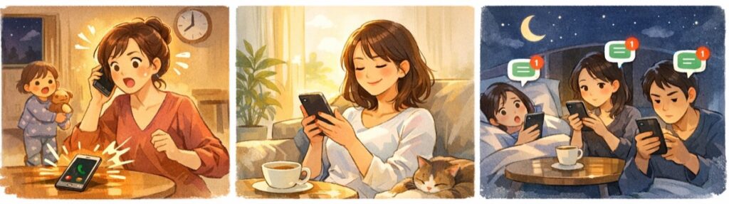 電話じゃなくLINEだからこそ許容される、その線引きとは