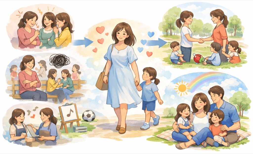 自然体でいることが、気の合うママ友と出会う近道だった