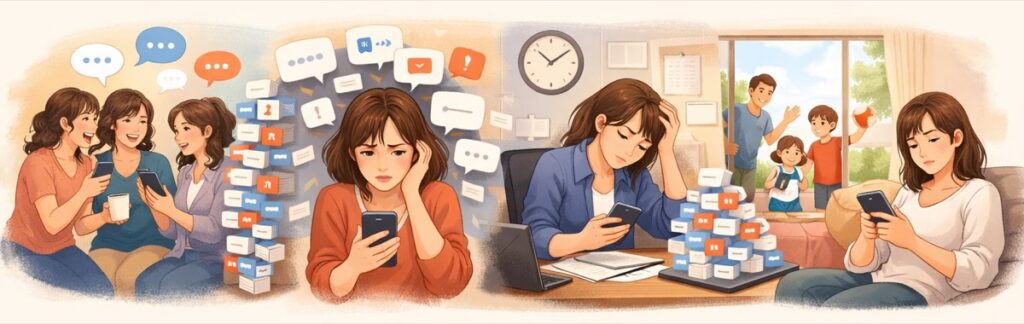 未読50件、290件…通知を見るだけでぐったりする体験談