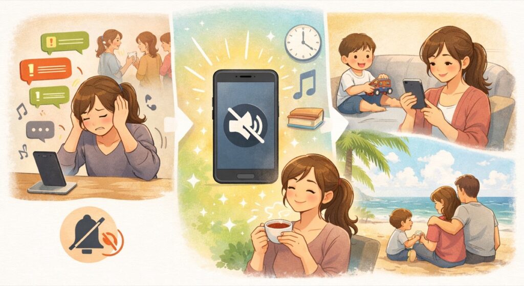 まず「通知オフ」で、スマホの主導権を取り戻す