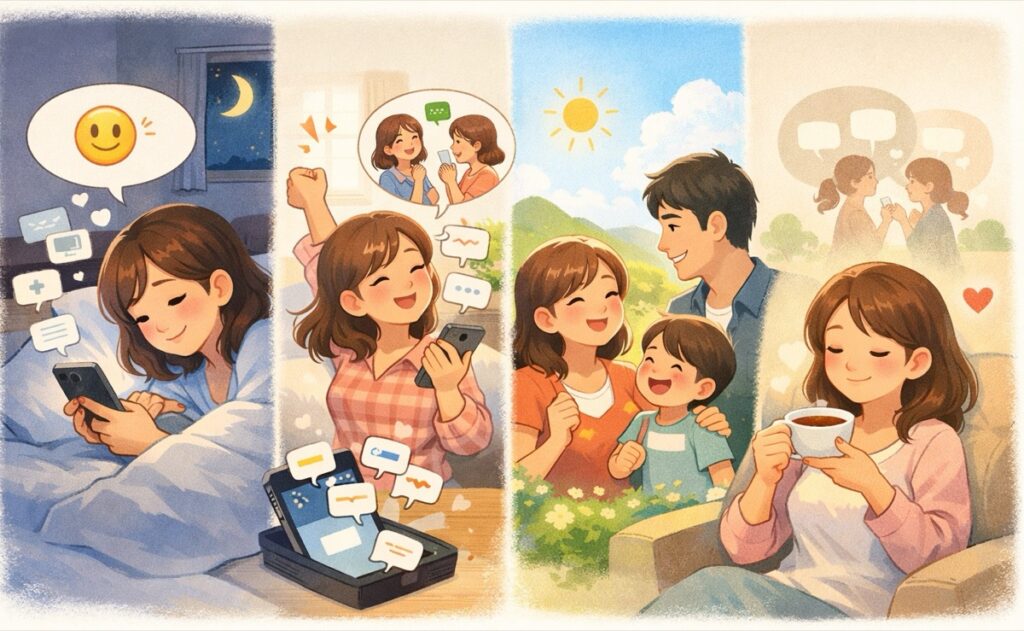 返信はスタンプひとつ、それで十分という考え方