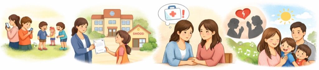 仲間外れや子どもへの影響が心配なあなたへ