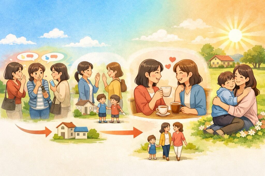 「ママ友」ではなく「ママ知り合い」くらいの距離感でいい