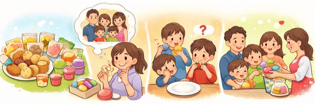 子どもも大人もみんなでシェアできるものを選ぶ