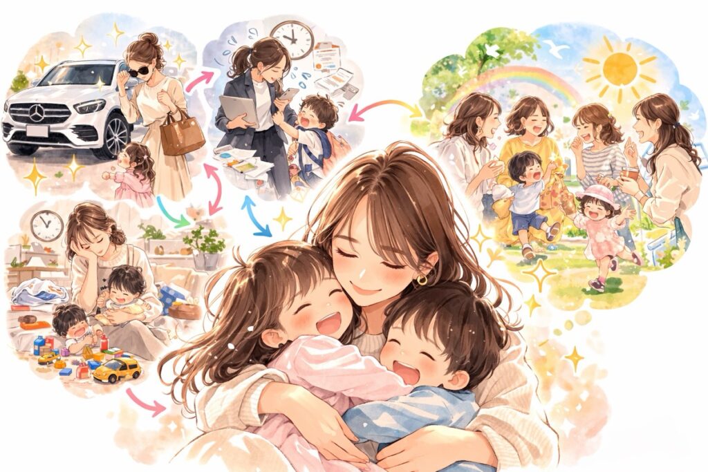 ベンツのママも、見えないところで比較に苦しんでいるかもしれない