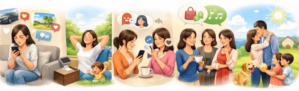 SNSやママ友情報との距離の取り方