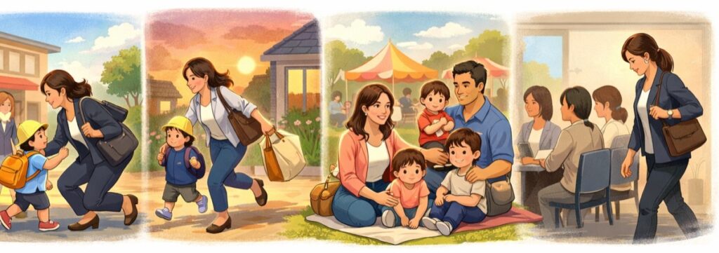 フルタイム勤務だとママ友づくりの時間がそもそもない