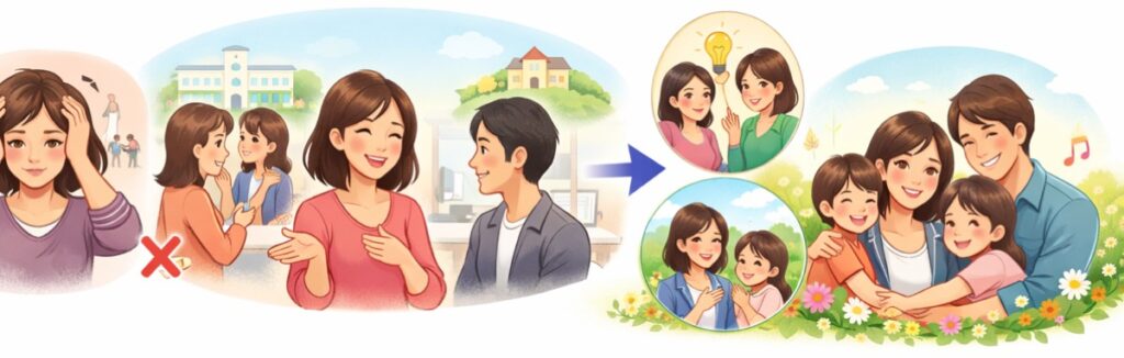 関係のない第三者に話すと、気持ちの整理が早くなる