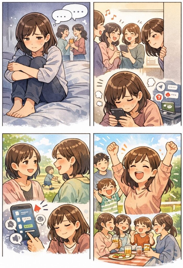 ママ友3人グループで疎外感を感じた時の対処法｜2人だけで盛り上がる場面でも自分らしくいられる考え方