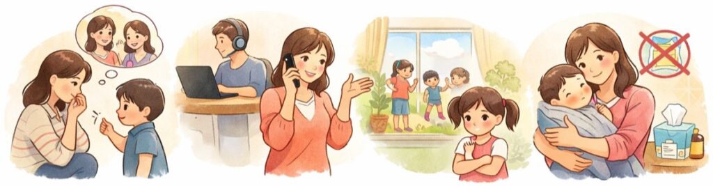 子どもや旦那を理由にする——使いやすい定番フレーズ