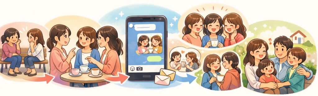 話の輪に入るための、小さな気配りのコツ