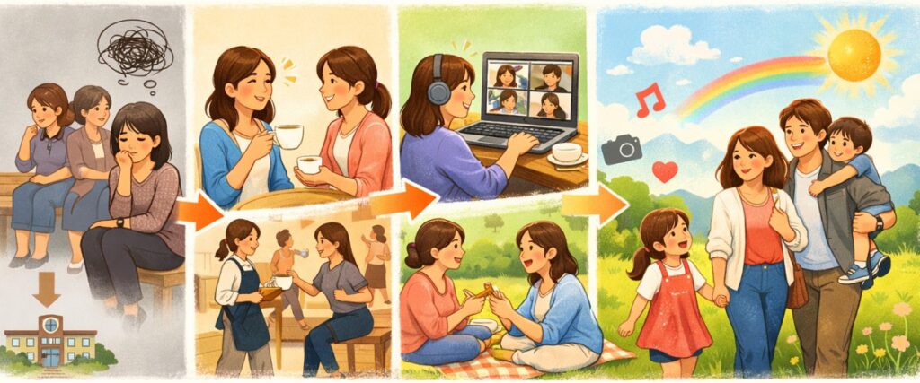 新しいつながりを作ることで気持ちが変わった事例