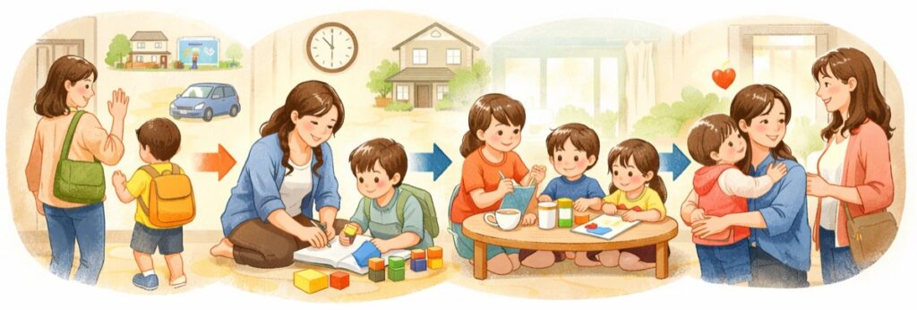 ベビーシッターを使っているケース