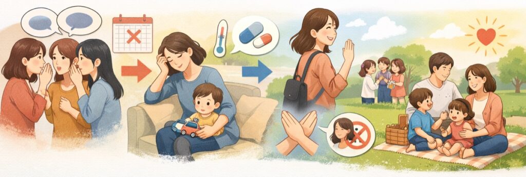 共通のママ友がいる場合に気をつけること