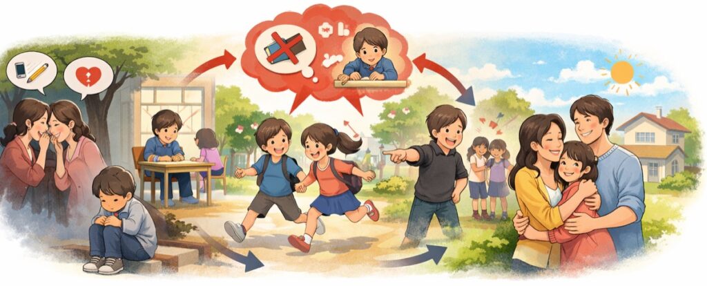 塾のクラス差でひがまれ、噂やデマを流されたケース