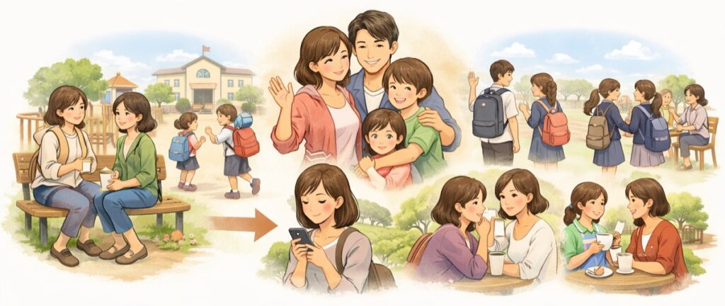 ママ友関係は「子どもの成長」とともに自然に変わるもの