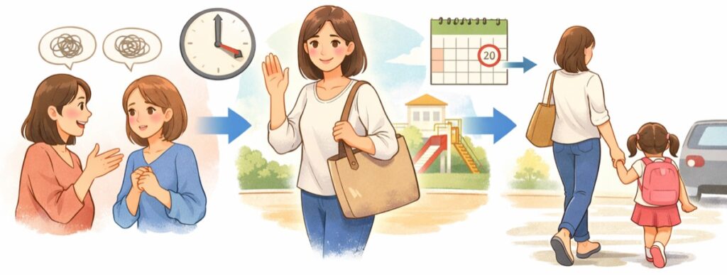 ④次の行動で短く切り上げる