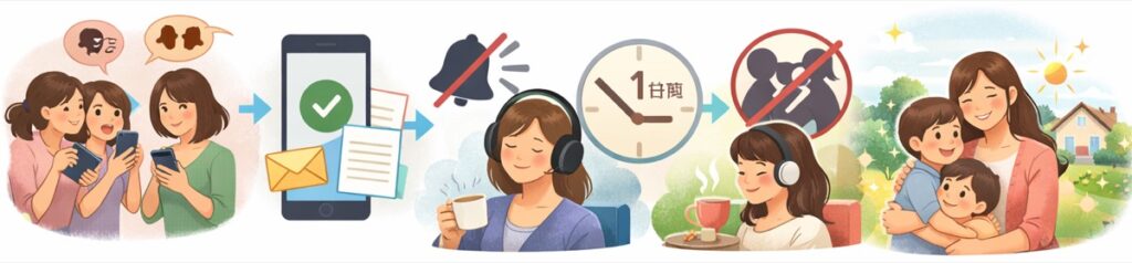 LINEグループでの最小反応の取り方