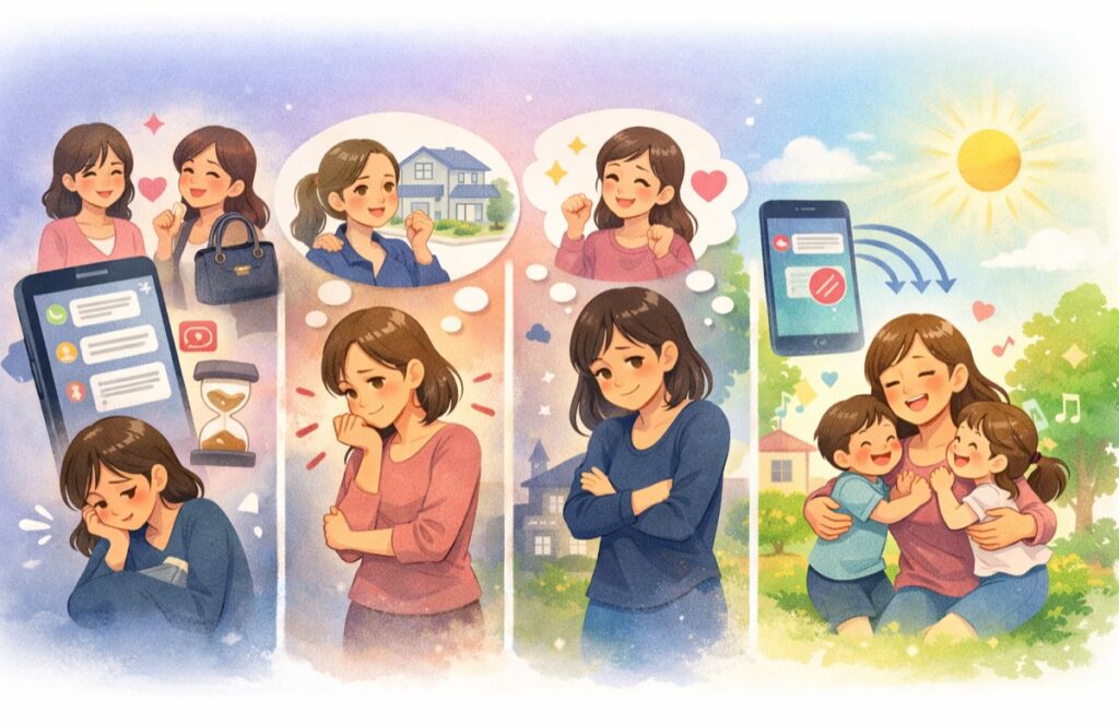 グループLINEや比較・マウントが地味に消耗させる