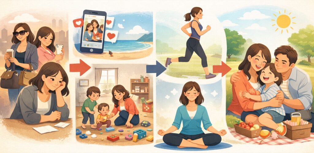 他のママと自分を比べるのをやめる