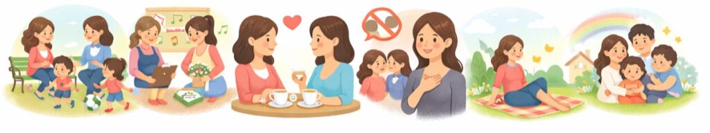 まとめ:「ママ友が欲しいオーラ」はダメ?欲しいオーラが出ている人と自然な友達作りのコツ