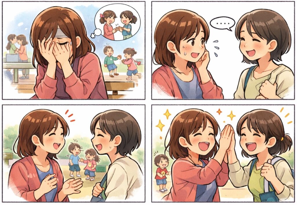 ママ友 初対面の会話で好印象を残すひと言と話し方|緊張しやすいママ向け実践ガイド