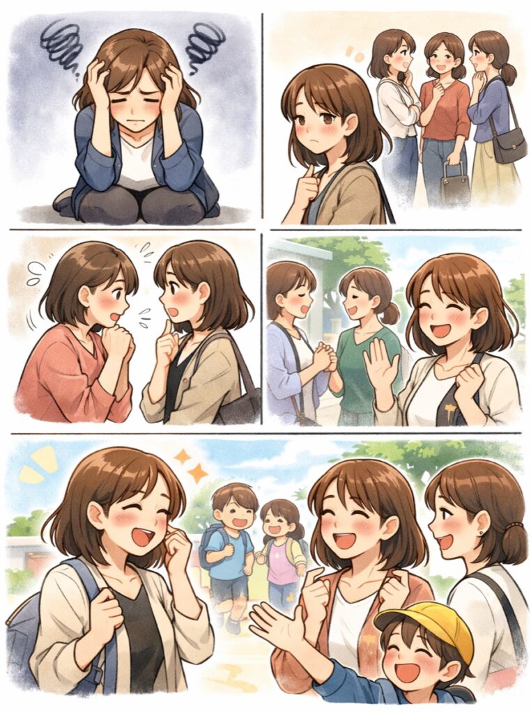 小学校入学後のママ友の作り方｜最初の一歩はどこで踏み出す？きっかけ・声のかけ方を解説