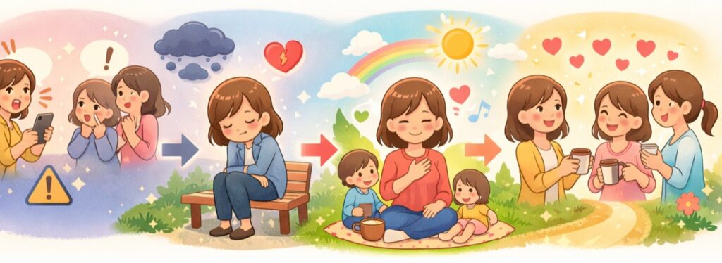 焦りや必死さが、かえって不安感を与えるケース