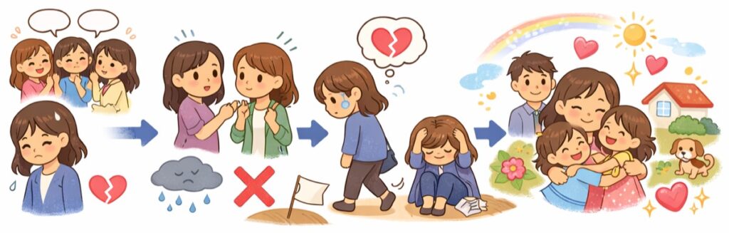 無理して輪に入ろうとして、空回りしたことはありませんか