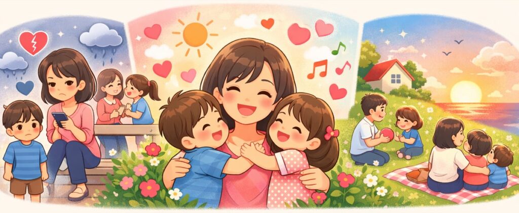 笑顔のママが、子供の一番の安心材料