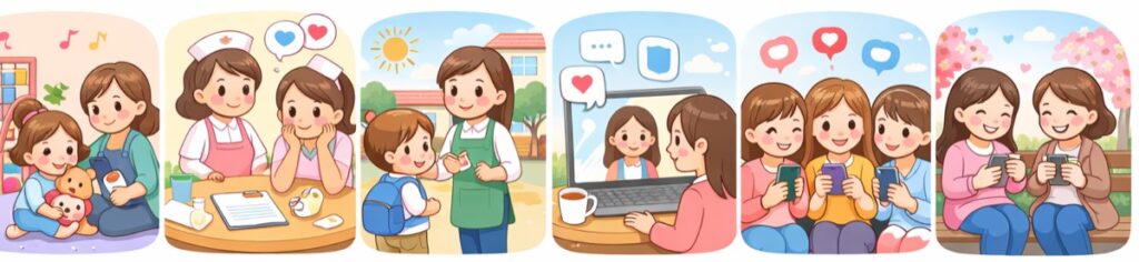 ママ友以外にも、頼れる場所はある